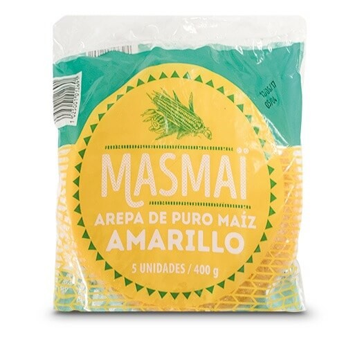 Arepa Amarilla Masmaí 5 Und – 400 G