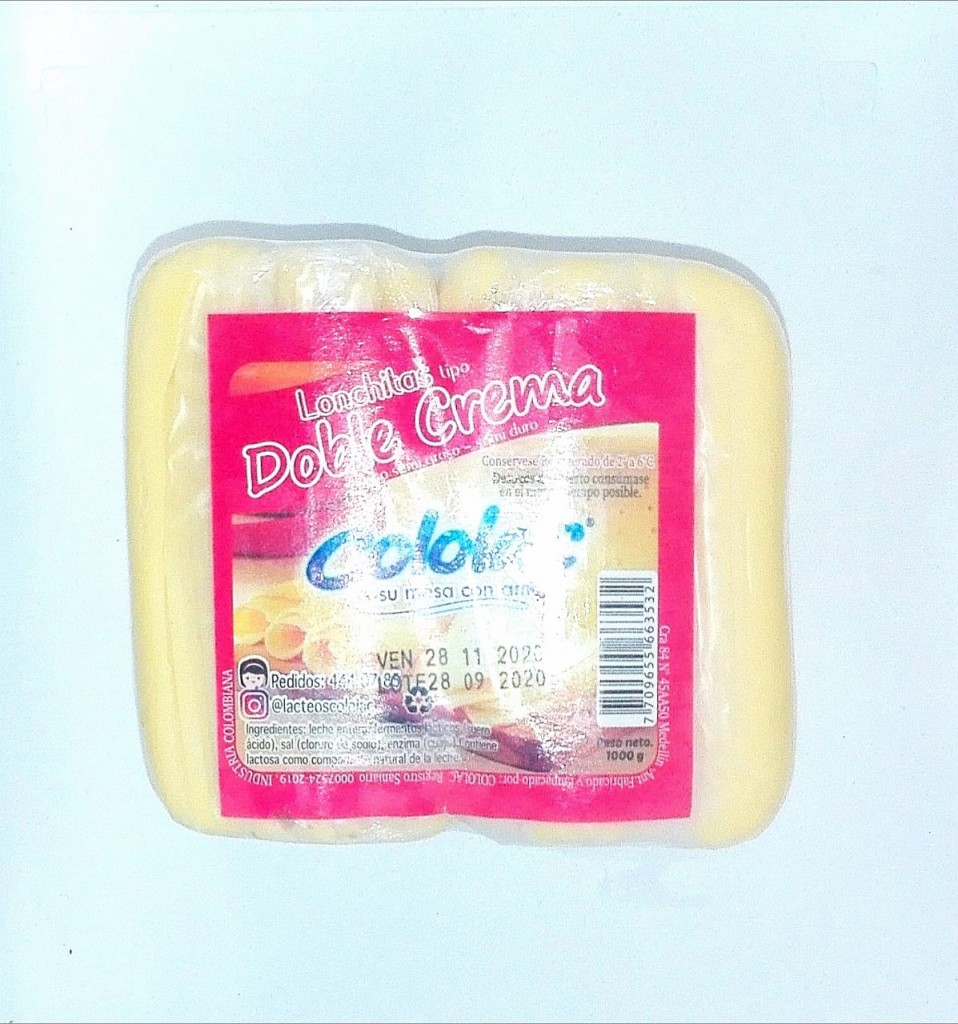 QUESO DOBLECREMA TAJADO COLOLAC *1000GR