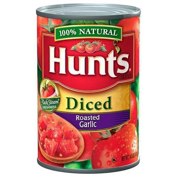 TOMATE PICADO/AJO LATA HUNTS *411GR