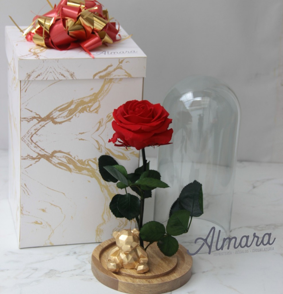 Rosa Preservada Deluxe Roja