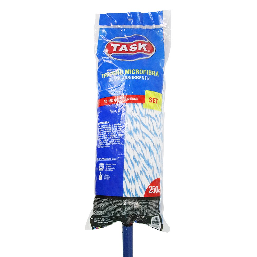 TRAPERO MICROFIBRA C/METALICO TASK*250GR