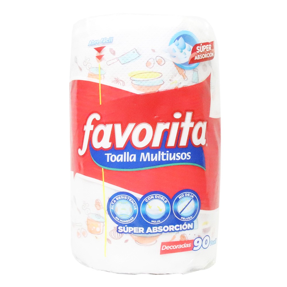 TOALLA FAVORITA X1 ROLLO *90HOJAS