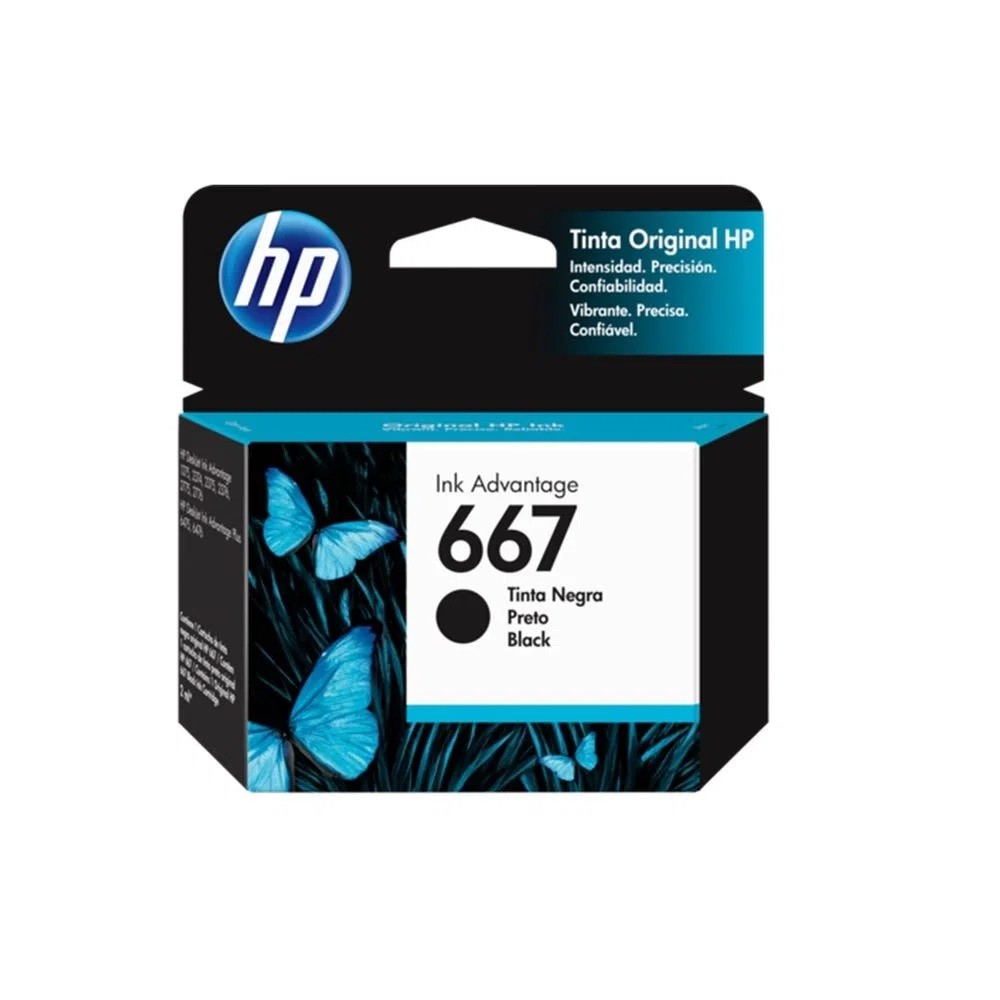 Cartucho Hp #667 Negro (3ym79al)