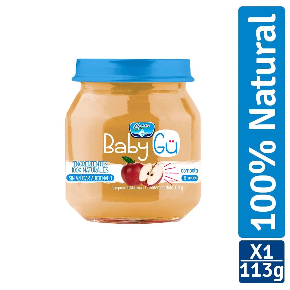 COMPOTA MANZANA BABY GU ALPINA x 113GR