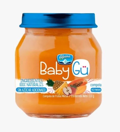 COMPOTA FRUTAS BABY GU ALPINA x 113G