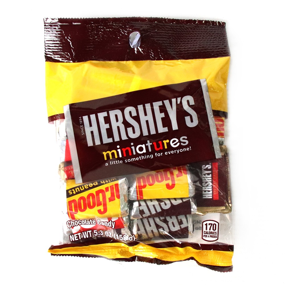 CHOCOLA MINIATURAS MEDIA *150GR HERSHEYS
