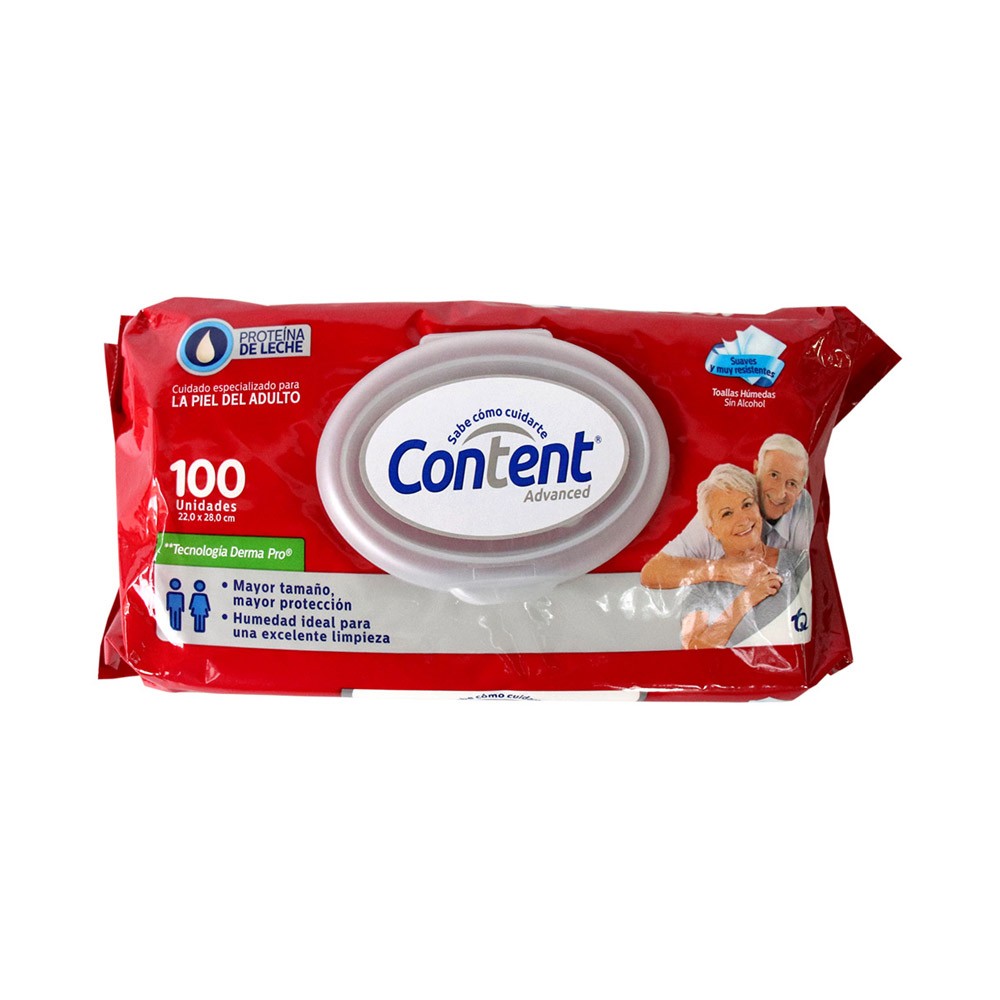 TOALLITAS CONTENT ADVANCED PAQ*100UND