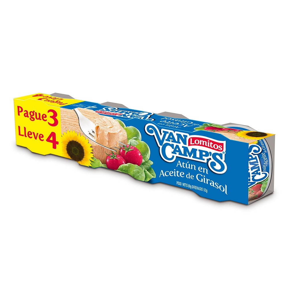 ATUN ACEITE VANCAMPS PG 3 LLV 4 *80 GR