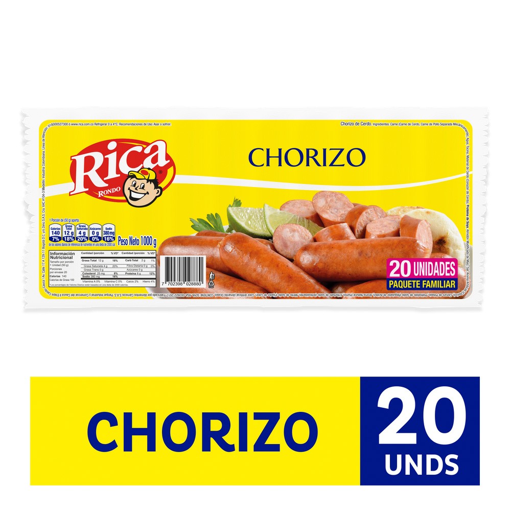 CHORIZO RICA x 1000GR