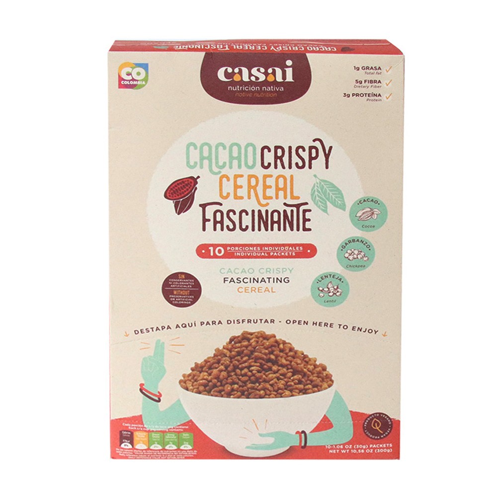 CEREAL CACAO CRISPY SALUDABLE CAS *300GR
