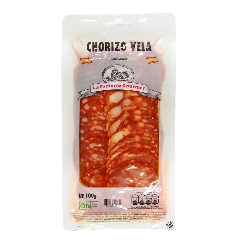 CHORIZO EXTRA VELA NA LA FACTORIA *100GR